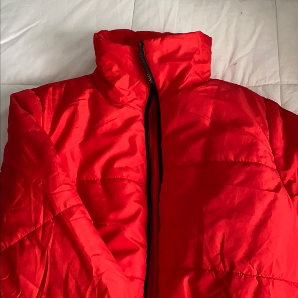 Red Cropped Jacket
